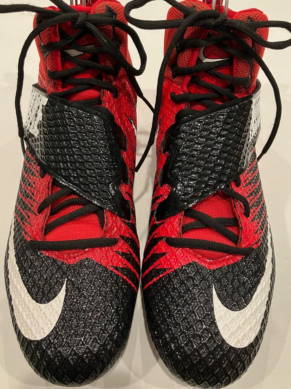 Nike | Red & Black Cleats with White Swoosh